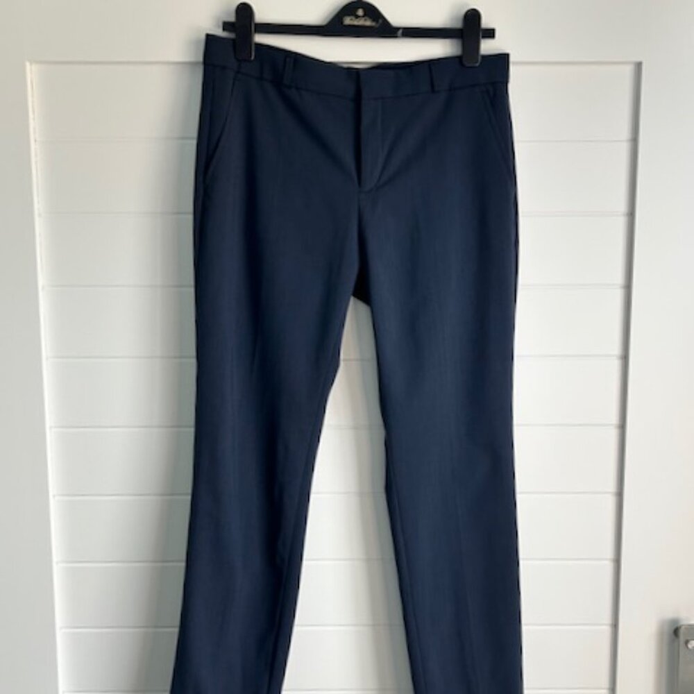 Banana Republic Ryan Fit Blue Straight Leg Trouser Pant Size 8 - Picture 3 of 8